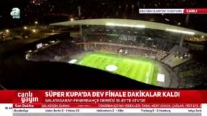 Galatasaray – Fenerbahçe finali öncesi ışık gösterisi! İşte o anlar