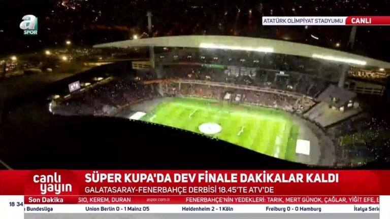 Galatasaray – Fenerbahçe finali öncesi ışık gösterisi! İşte o anlar