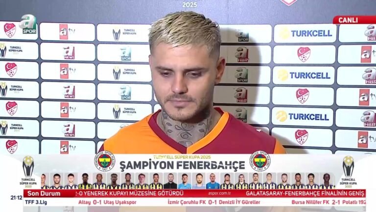 Mauro Icardi’den Süper Kupa finali sonrası flaş Fenerbahçe yorumu!