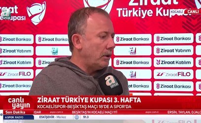 Sergen Yalçın: Kupada yolumuza devam etmek istiyoruz!