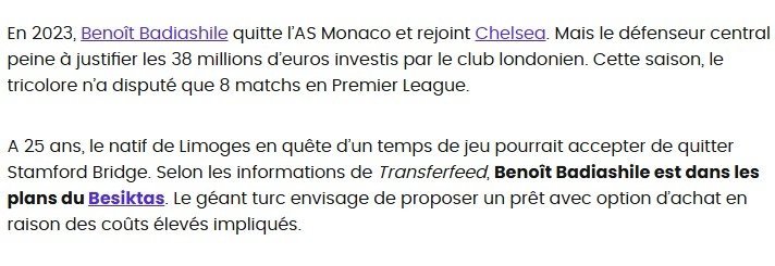 Beşiktaşın yıldızı Ada devinden: Benoit Badiashile!