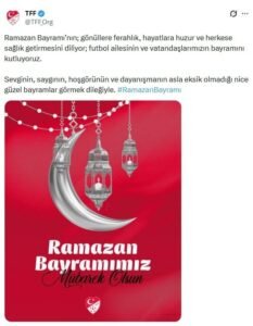 Spor camiasından Ramazan Bayramı kutlama mesajları!