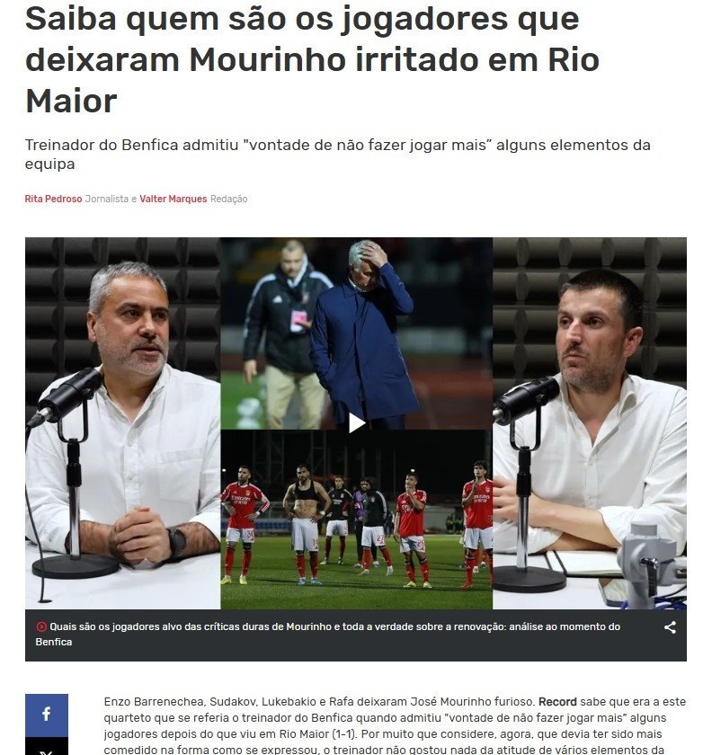 Rafa Silva krizi Benficada! Mourinho oynatmak istemiyor!