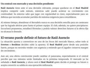 Beşiktaşın Real Madridden stoperi: Raul Asencio!