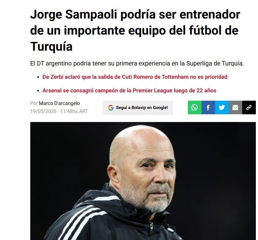 Beşiktaşın radarında Sampaoli! Dünya Kupasından sonra…