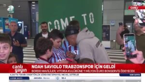 Trabzonsporun yeni transferi Noah Saviolo, İstanbula geldi!