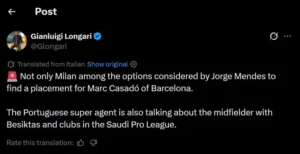 Beşiktaşa Barcelonadan Marc Casado Transfer Önerisi!