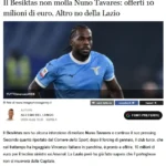 Beşiktaş, Nuno Tavares için Lazionun istediği bonservis bedelini açıkladı!